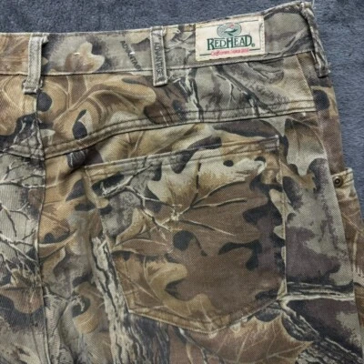 Vintage RedHead Pants Mens 36x30 Denim Advantage Camo Hunting Outdoors Jeans - Image 1 of 4