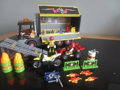 Playmobil 70544 Motorcross truck, go kart preowned - Image 1 of 4