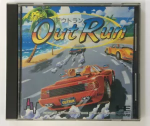 PC Engine HuCard Out Run Japan Version w/ Box and Manual 8065 SP - Picture 1 of 5