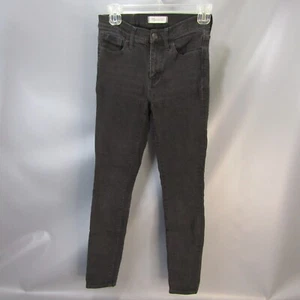 Pantalones de mezclilla ajustados Madewell Roadtripper para mujer talla 25 negros calce elástico 26x29 - Imagen 1 de 8