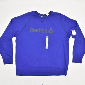 NEW Reebok Men's Pullover Sweatshirt Crew Cotton Blue Size 2XL Cruise Control - Picture 1 of 8