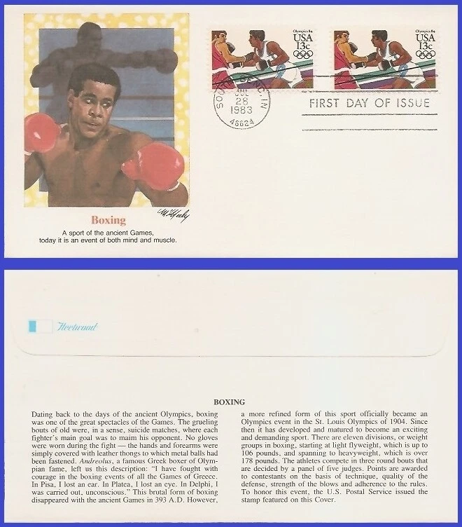 USA6 #2051 U/A FLEETWOOD FDC   Los Angeles Olimpics Boxing - Image 1 of 1