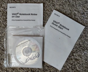 Sony Vaio System Recovery Disks PCG-FXA36/33/32 (6 Disk) Brand New Sealed - Picture 1 of 2