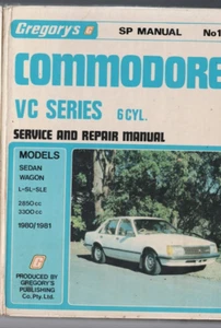 VEHICLES ,GREGORY'S WORKSHOP MANUAL , COMMODORE VC SERIES # 183 - Picture 1 of 1