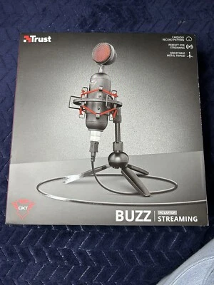 Trust GXT 244 Buzz USB Streaming Microphone with Tripod Stand Black - 23466 - Image 1 of 4