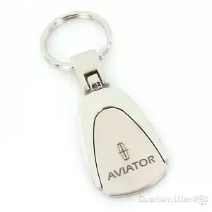 Lincoln Aviator Tear Drop Keychain (Chrome) - Picture 1 of 1