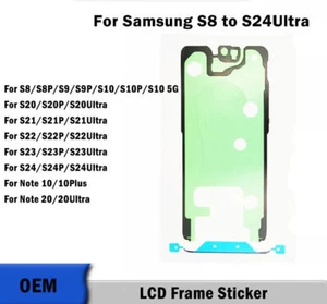 For Samsung Galaxy S24 S20 S21 Plus Note 10 20 S22 S23 Ultra LCD Frame Glue - Picture 1 of 7