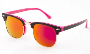 Girls Sunglasses Kids Youth UV 100% FDA Lead Free Color Mirror Lens Small Retro - Picture 1 of 8