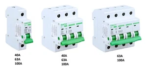 Gacia Hauptschalter Trennschalter 40A 63A 100A Schließer Sicherungsautomat - Bild 1 von 9