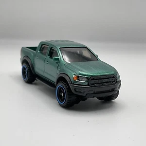 Hot Wheels '19 Ford Ranger Raptor in Metallic Green w/Stock Rims CUSTOM - Picture 1 of 5