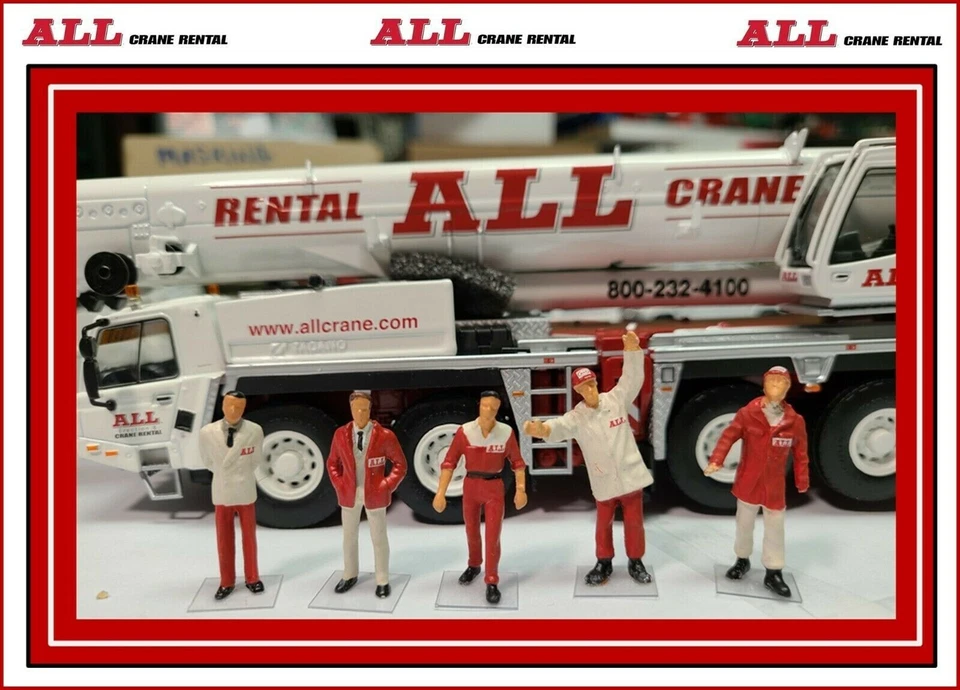 1/50 ALL Crane Custom Figure Set (5) - FREE SHIPPING !!! - Image 1 of 3
