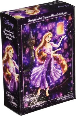 Tenyo 266 Piece Jigsaw Puzzle Disney Dream Night Sky Rapunzel Stained Art - Image 1 of 4