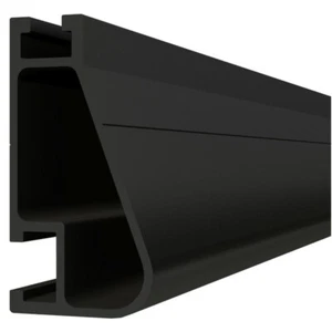 IronRidge XR-100-168B Solar Rail XR100 Black / PRE-CUT INTO TWO HALVES of 7 FEET - Picture 1 of 6