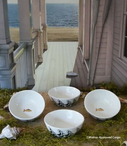 ANTHROPOLOGIE RHEA CRANE BOWLS (4) -NIB- SWOOP IN TO PICK UP COOL TABLE SERVICE! - Picture 1 of 8