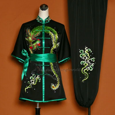Phoenix Embroidery Changquan Tai chi Uniform Wing Chun Wushu Kung fu Suit - Image 1 of 2