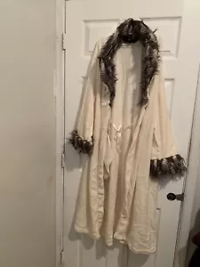 Adrienne Landau Faux fur Robe Size(XL)cream,Tan.Color No Hood Attached - Picture 1 of 6