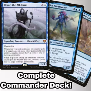 MTG Commander EDH Deck Orvar, the All-Form 100 Cards Custom Deck Mono Blue - Picture 1 of 7