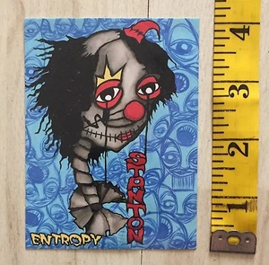 ZORLAC SCOTT STANTON KRIS MARKOVICH CLOWN PUSHEAD ENTROPY SKATEBOARD STICKER - Foto 1 di 1