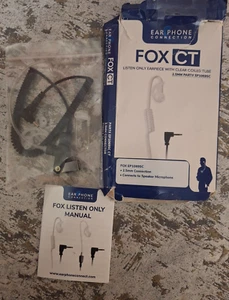 Auricolare collegamento telefono Fox CT solo ascolto auricolare acustico tubo arrotolato auricolare - Foto 1 di 9