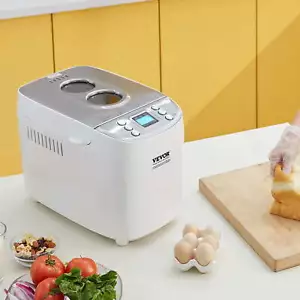 BENTISM 3LB 15-in-1 Bread Maker Automatic Compact Dough Machine Nonstick White - Picture 1 of 9