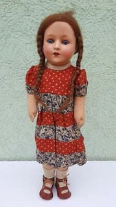 RARE Vintage Antique German SCHILDKROT TURTLE 13 GIRL DOLL SCHILDKROTE TRADEMARK - Picture 1 of 10