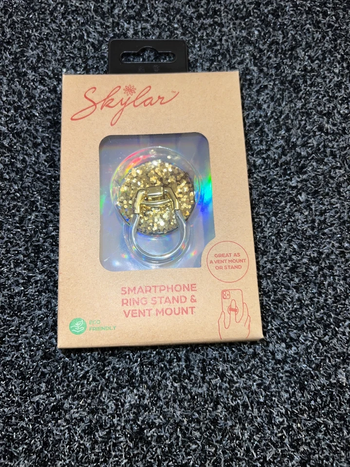 Finger Ring Cell Phone Holder Stand 360° Rotating Grip Selfie Kickstand - Image 1 of 3