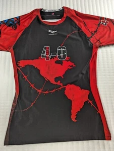 LegendBorne Spartan OCR Maglia Rosso Nero Uomo L Ostacolo Corso Corsa - Foto 1 di 6