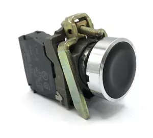 Schneider Electric Spring Return Panel Black Push Button & ZBE-101 (1NO) - Picture 1 of 5