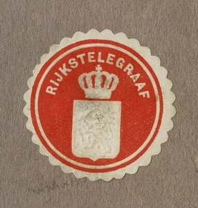 Sello Correos / Telegrafía Países Bajos: RIJKSTELEGRAAF - Imagen 1 de 1