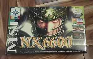 MSI NX6600 -Original Box with Software - Nvidia GeForce 6600 - Box Only - Picture 1 of 9