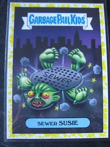 SEWER SUSIE 2019 Garbage Pail Kids Revenge of Oh the Horrible! #4b Yellow Splat. - Picture 1 of 2