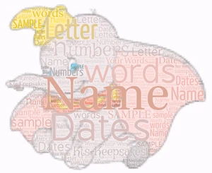 word art picture personalised gift present keepsake Dumbo - Picture 1 of 1