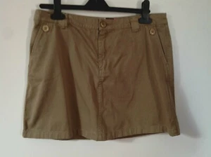 ROXY LIFE QUIKSILVER CAQUI SKIPPY FALDA CORTA UK 12 RET £39.50 NUEVO CON ETIQUETAS - Imagen 1 de 3