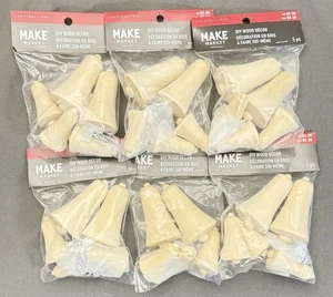 30 Make Market unvollendete Holz Glocke Ornamente 1,75”-2,5” (6 Packungen) - Bild 1 von 2