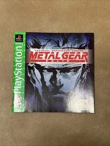 Metal Gear Solid Greatest Hits PS1 PlayStation Instruction Manual Only - Picture 1 of 2