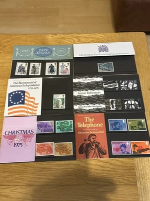 6x Royal Mail 1st First Day Covers Jane Austin Parliament USA Social GB Stamps - Image 1 of 4
