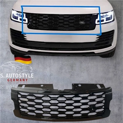 Range Rover Vogue L405 Front Grill Kühlergrill 2018–2022 Schwarz Glanz Facelift - Bild 1 von 4