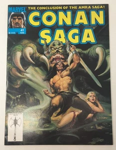 Marvel Conan Saga No 41 Aug 1990 The Children of Jhebbal Sag Robert Howard - Picture 1 of 6