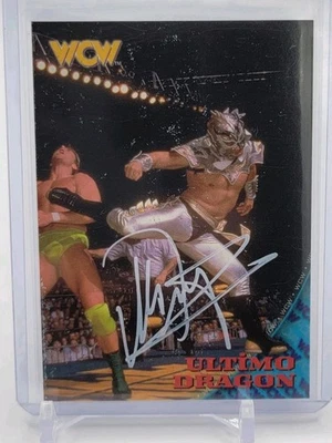 🐲ULTIMO DRAGON 1998 TOPPS SIGNED ON CARD WCW NWO AUTO AUTOGRAPH RC #29 MASK LWO - Image 1 of 3