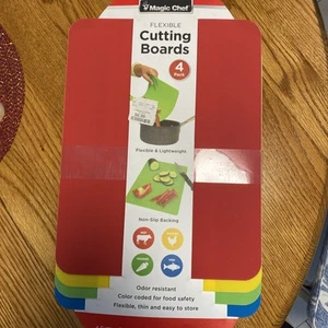 Magic Chef Flexible Cutting Boards 4-pack Kitchen Utensil - Picture 1 of 3