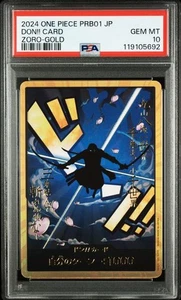 PSA 10 DON!! Tarjeta Roronoa Zoro Super Paralelo Oro 2024 UNA PIEZA Tarjeta Japonesa - Imagen 1 de 4