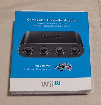 Nintendo Wii U GameCube Controller Adapter WUP-028 New Sealed - Image 1 of 4