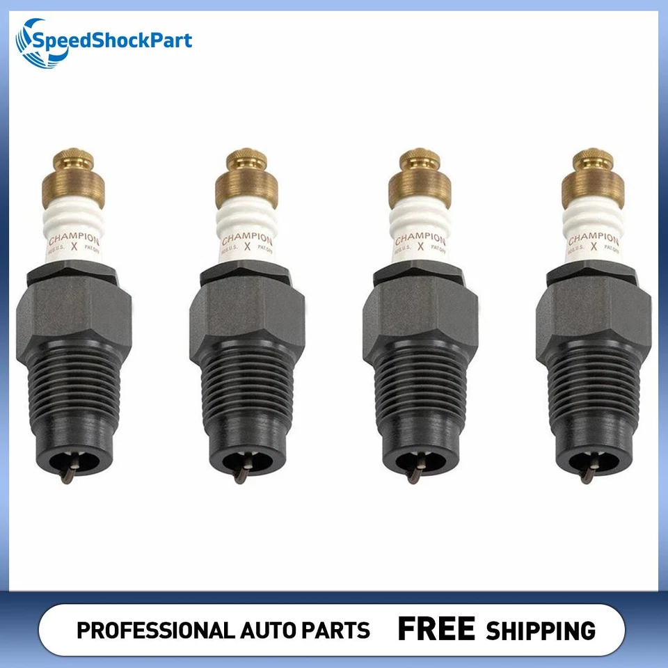 Champion Spark Plugs 4x For 1918 Willys Overland Model 90B -- - Image 1 of 4