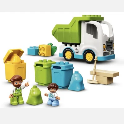 LEGO DUPLO #10945 Camión de Basura y Reciclaje Juego Completo Sin Caja/Manual Retirado Foto 1 de 4