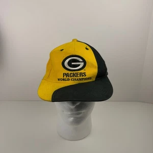 Vintage Green Bay Packers World Champions Snapback Mütze Cap - Bild 1 von 9