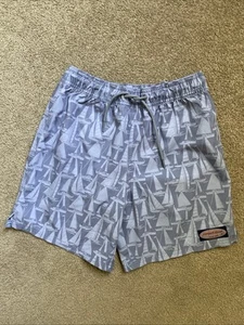 Boys Vineyard Vines Size S Mesh Lined Swim Trunks Sailboats - Picture 1 of 7