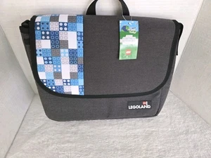 Lego Legoland Messenger Tote Laptop Bag  Crossbody Collector Dark Gray & Blue - Picture 1 of 10