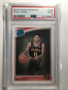 Trae Young 2018-19 Donruss #198 RATED ROOKIE RC HAWKS GRADED PSA 9 - Picture 1 of 2