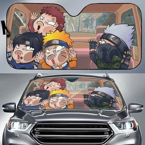 Naruto Shippuden Squeezed Face Auto Sun Shade for Cars - Picture 1 of 3