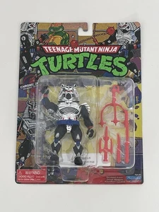 2025 Playmates TMNT Teenage Mutant Ninja Turtles Retro CHROME DOME Ristampa S1 - Foto 1 di 3